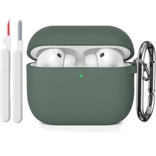 Dünne Silikon Schutzhülle für AirPods Pro 3 mit Karabiner und Reinigungsstift