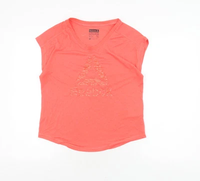 Reebok Women's Pink M Basic Gym T-Shirt - Image 1 of 4