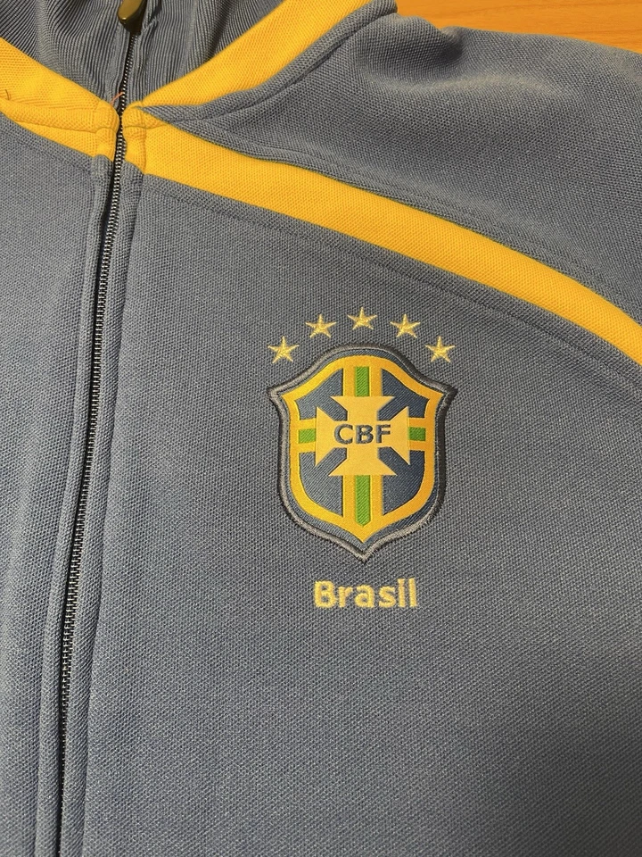 Nike 2008/09 Brasil/Brasil Chaqueta de Pista De Colección Fútbol Y2K Hope Talla L Foto 4 de 4