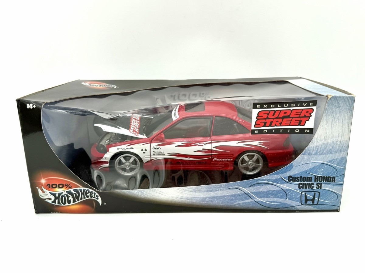 Hot Wheels 100% Custom Honda Civic Si Super Street Edition 1:18