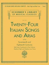24 Italian Songs and Arias Complete: - Paperback, by Various - Very Good