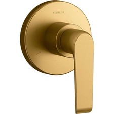 Kohler Avid 1-Handle Shower Trim in Vibrant Brushed Moderne Brass