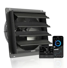 AIRLIFT T14, Shutter Exhaust Fan 14", Temperature Humidity Controller