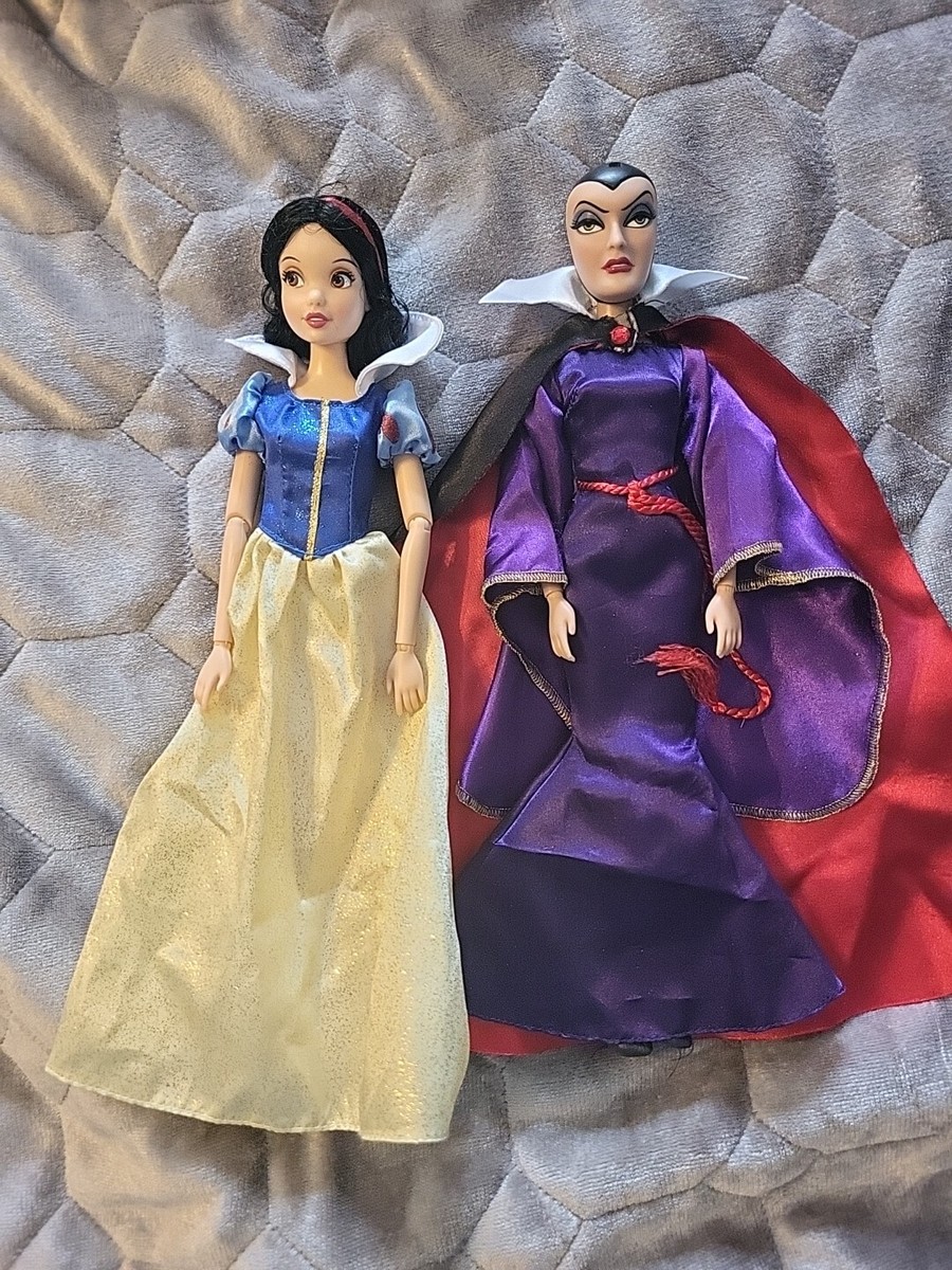 Disney Store Classic Evil Queen Snow White Dolls Articulated Body