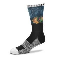 Chicago Blackhawks Blackout Socks, Large
