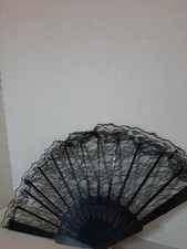 Forum Novelties Folding Lace Fan Costume Accessory In Black