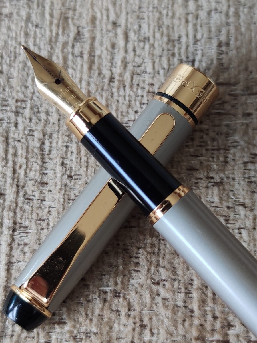🔴REXPEN TOZ PENKALA Lux made fountain pen gold plated iridium