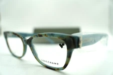 LONGCHAMP LO 2713 404 BLUE ANIMAL PRINT AUTHENTIC EYEGLASSES 54-17 140 W/CASE