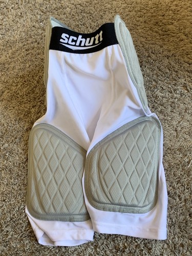 Schutt Youth Football Padded Shirt - Integrated Chest Pad For All Positions, Sizes S-XL