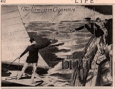 1914 Print Ad Egyptian Deities Cigarettes Sailboat 