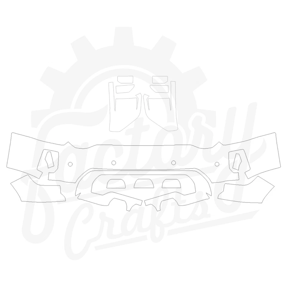 Stone Guard Protection Film Clear Bra PPF For GMC Sierra 3500HD Denali 20-22 B-L - Image 3 of 4