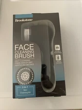 BROOKSTONE FACE CLEANING BRUSH 2 IN 1 SKIN CLEANING KIT BRAND NEW