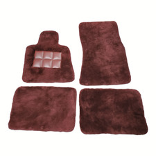 🔥 Sheepskin Floor Mats Fits Rolls Royce Spectre Ghost Cullinan Phantom Dawn 🔥