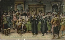 CPA AK Rothenburg Meistertrunk 1631 GERMANY (1076706)