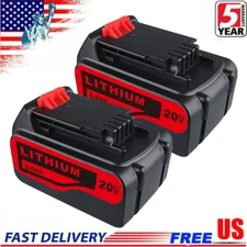 2x 5.0AH Battery For Black Decker Max Lithium-Ion 20Volt LBXR20 LB20 LBX20 LCS20