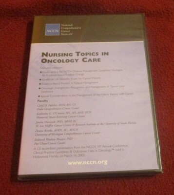 Nursing Topics in Oncology Care NEW SEALED National Comprehensive Cancer Network