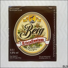 Berg Brauerei Berg Kristallweizen Beer Label (BL9)