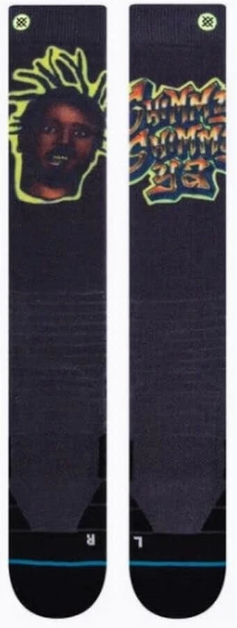 STANCE 'RAW' SNOW SOCKS Over-the-Calf Mens Black Medium Men 6-8.5 Women 8-10.5 - Image 3 of 4