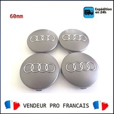 4 Cache Gris Jante moyeux caps emblème Audi A3 A4 RS4 RS6 A5 A6 A8 TT 4F0601165N