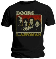 Image of The Doors LA Woman Black T-Shirt OFFICIAL