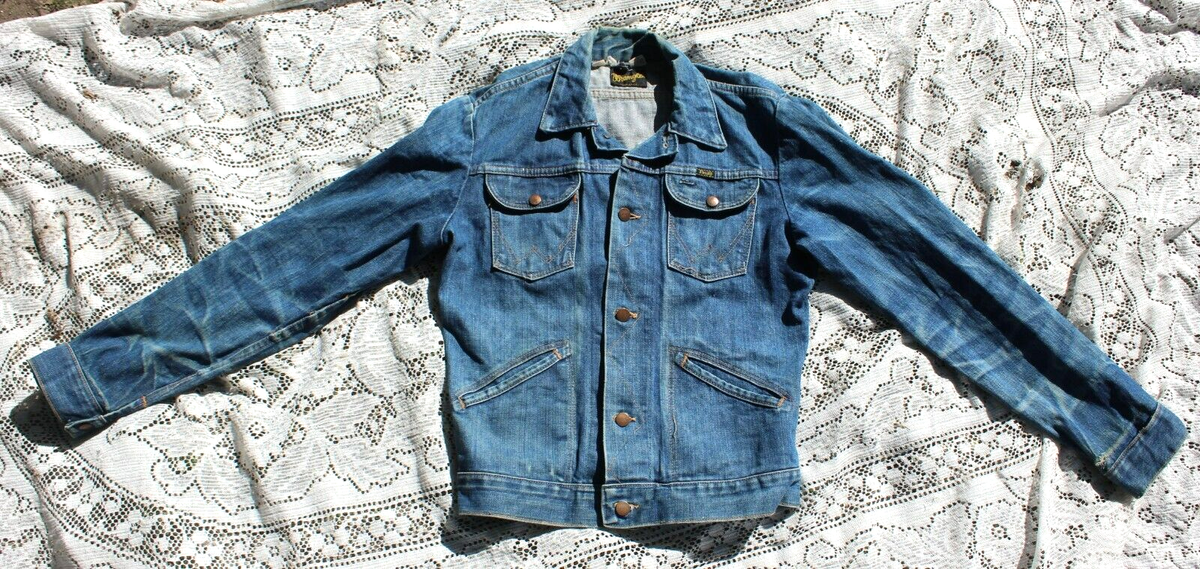 Vintage 1960's / 70's Men's Wrangler Jean Jacket Made In USA Vintage 1960's / 70's Men's Wrangler Jean Jacket Made In USA