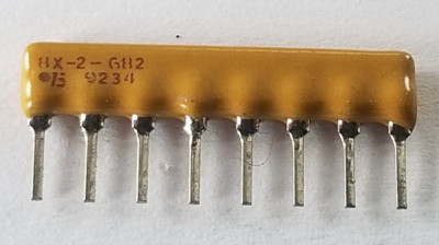 Lot of 10 BOURNS 8X-2-682 NETWORK RESISTOR ARRAY 6.82K OHM 2% CIRCUIT 8 PIN SIP