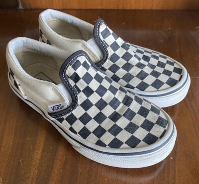 vans checkerboard girls size 13