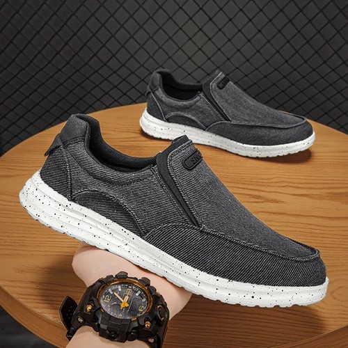 Lightweight Men's Casual Shoes Mesh Breathable Sneakers Loafers Walking Slip-Ons