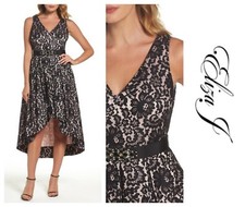 ELIZA J  SEXY  LACE  FIT & FLARE  COCKTAIL  EVENING  DRESS  Sz 2 NEW  $ 248