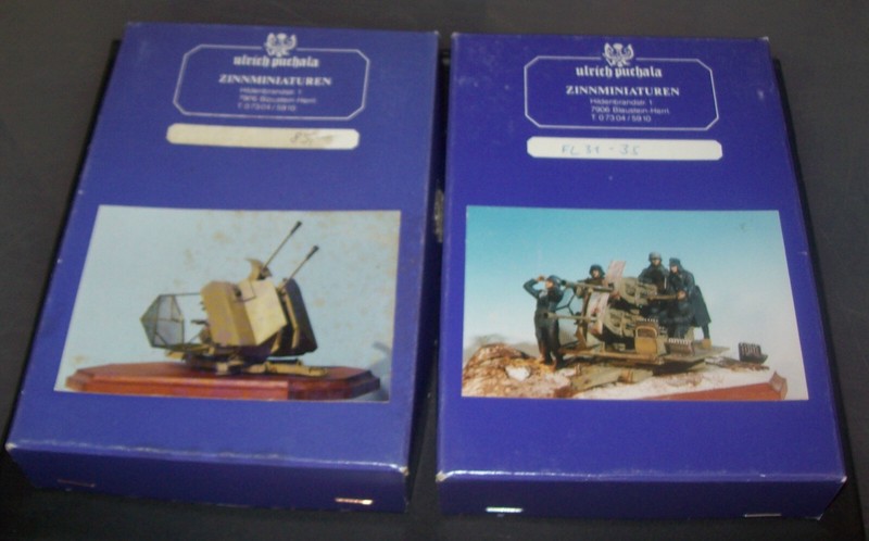  1/35 METAL ULRICH PUCHALA WW2 GERMAN 37MM FLAK ANTIAIRCRAFT 2 BARREL GUN CREW 
