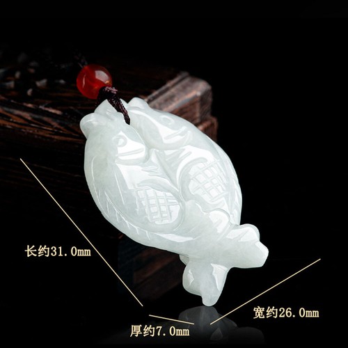 High quality 100 Natural Grade A Jade Jadeite Lucky Two Fish Pendant high-quality-100-natural-grade-a-jade-jadeite-lucky-two-fish-pendant