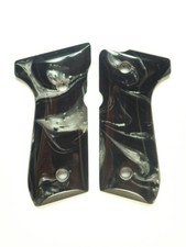 Silver  Black Pearl Beretta 92fs Grips X