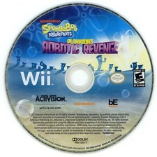 SpongeBob SquarePants: Plankton's Robotic Revenge (Nintendo Wii, 2013) TESTED