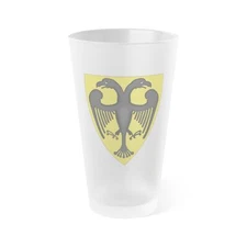 Coat and Shield of Arms of Otto IV, Holy Roman Emperor - Frosted Pint Glass 16oz