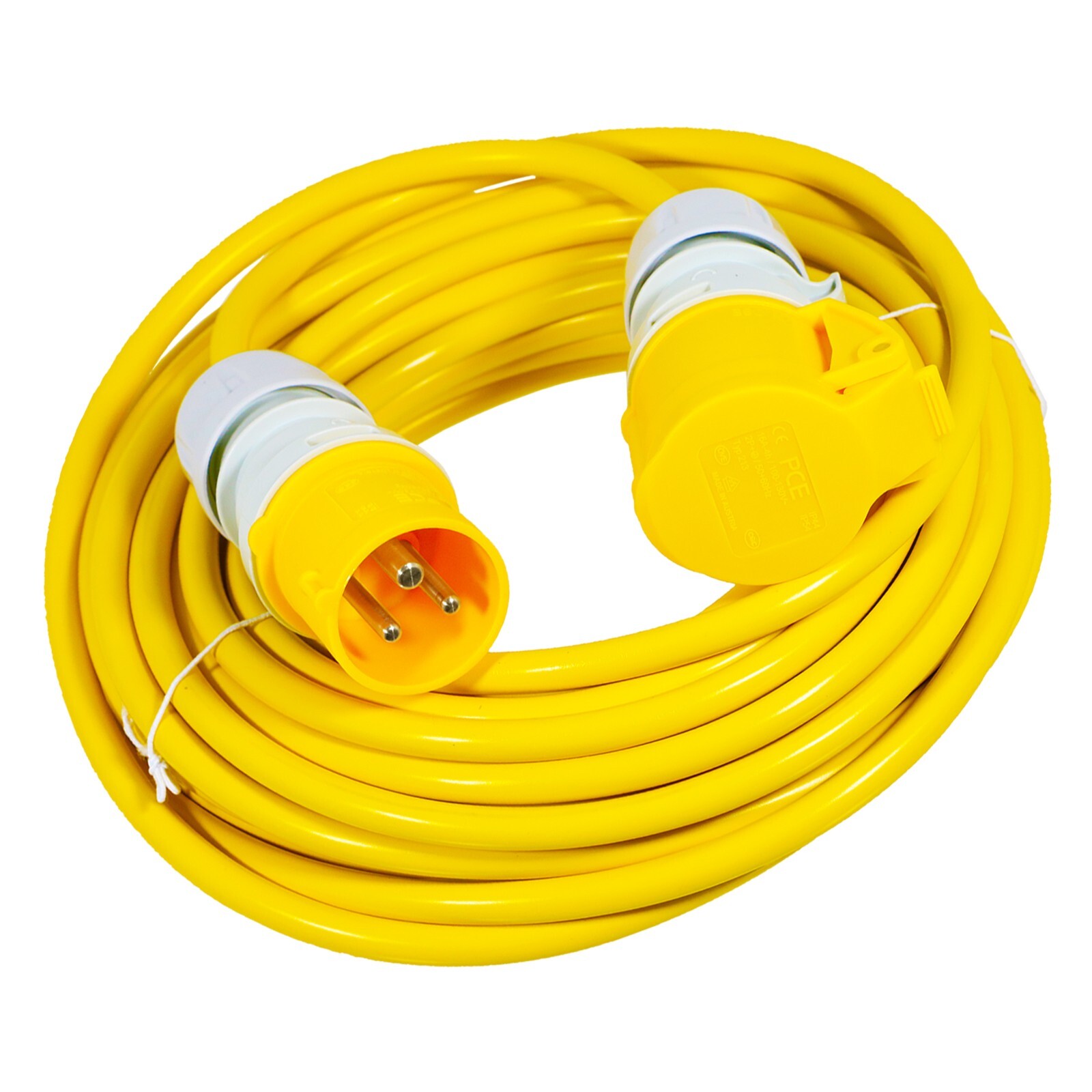 16A Extension Lead 14m 110V 1.5mm Extra Long Power Cable Cord 3-Pin 2P+E Yellow