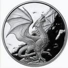 2018 Anne Stokes Dragons Noble Dragon 1 oz Silver Proof .999 Rare wth coa