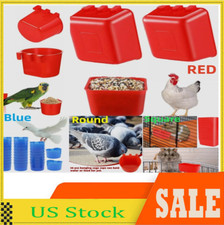 30 Cage Cups 1 Pint Hanging Feed  Water Cage Cups Chickens Poultry ua
