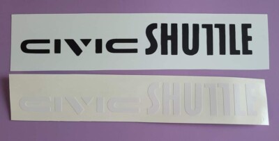 1 Civic Shuttle Car Decal, Honda Civic Wagon 