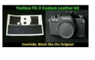 Camera Replacement Skin Leather w/VIDEO instruction【Yashica FX-3】fr Japan