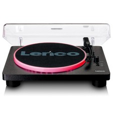 Lenco LS-50LED Plattenspieler USB LED Holz 33/45/78 U/min Schwarz