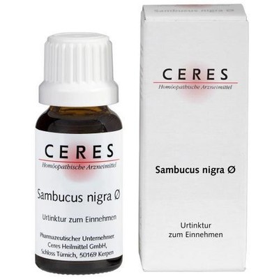 3x CERES Sambucus nigra Urtinktur 20 ML PZN 241086