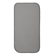 iDry Absorbent Kitchen Countertop Dish Drying Mat - Mini 18" x 9" Pewter/Ivory