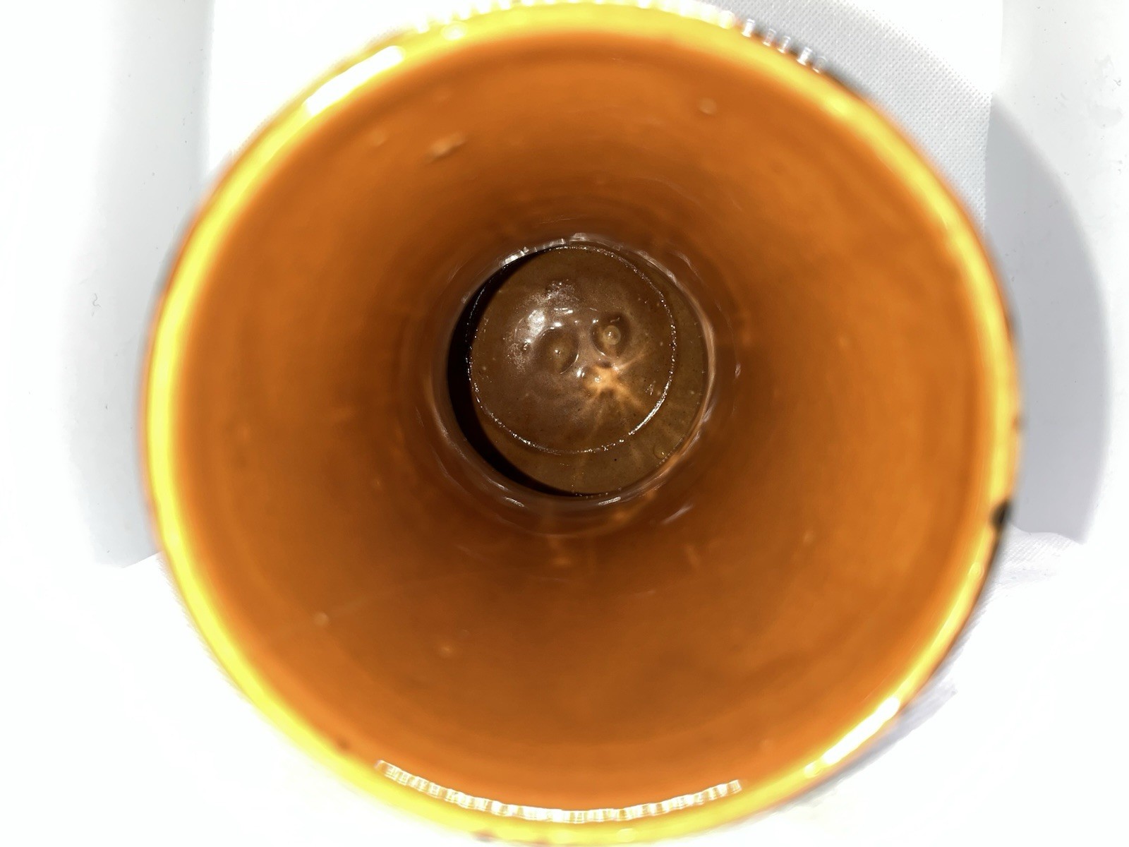 Vintage Speckled Vase Brown Black White Ceramic Sponge Paint Vase