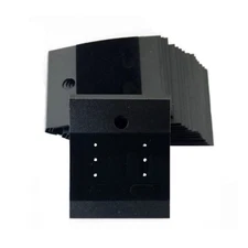 100 Pcs Earring Display Cards 1.7x 2inch Black Velvet Plastic