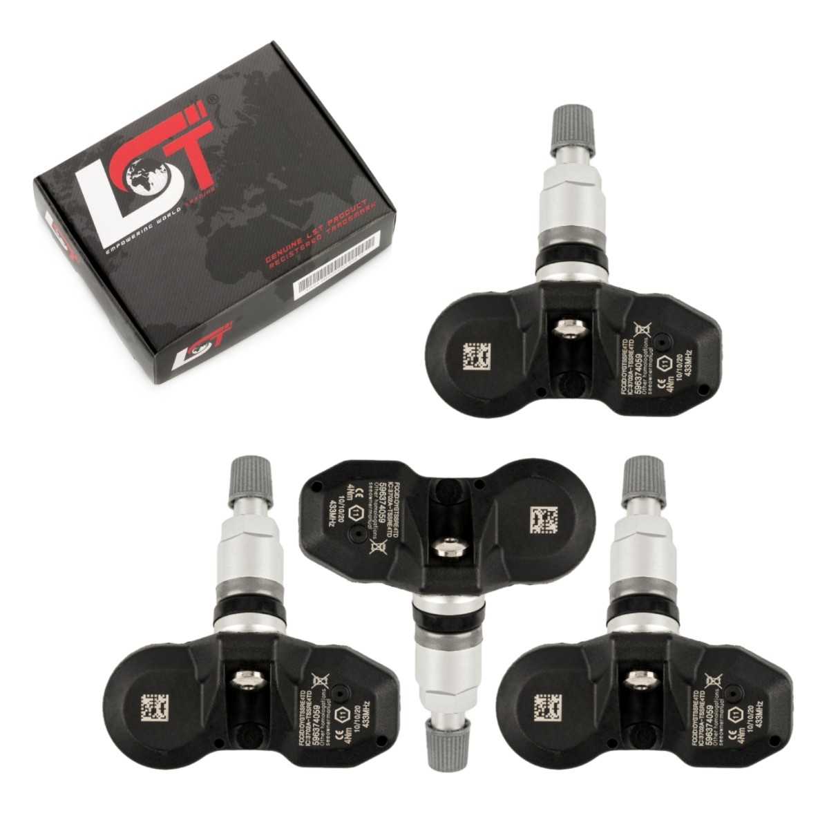 4x Tire RDKS Rdci 433 MHZ for Maserati Gran Turismo Quattroporte V