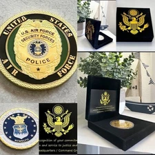 MP- MILITARY POLICE COIN United States AIR FORCE With Special Case 