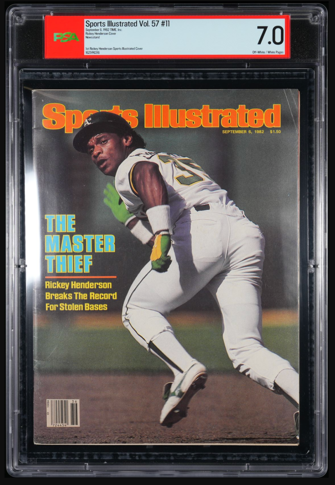 1982 Sports Illustrated Newsstand Rickey Henderson First Cov