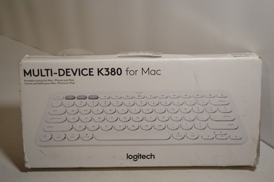 Logitech K380 Wireless Bluetooth Multi-Device Keyboard for MAC (WHITE)