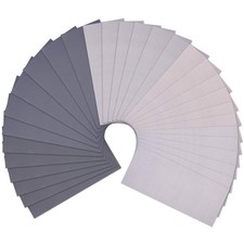 AUSTOR 30 Pieces Wet and Dry Sandpaper Assortment Fine 9 x 3.6 inches, Grey