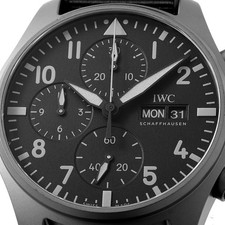 IWC Pilot's Watch Chronograph 41 Top Gun Ceratanium IW388106 second hand mens 7